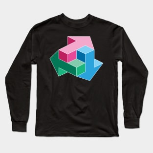 3D Arrows Long Sleeve T-Shirt